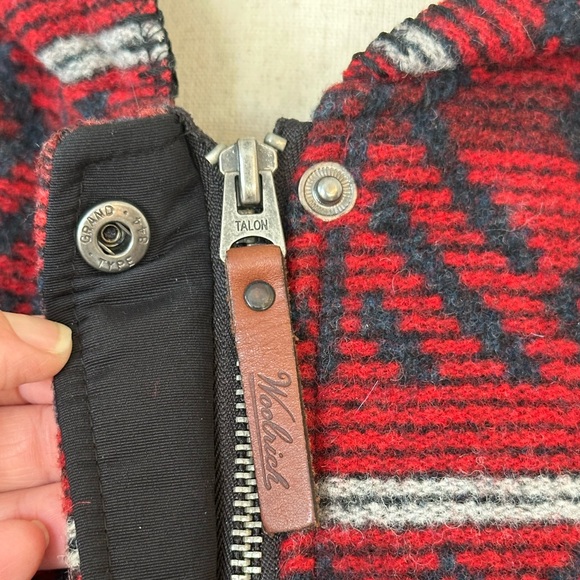Woolrich | Southwestern Aztec Wool Blend Blanket Hooded Longer Coat, Size M - Picture 4 of 11